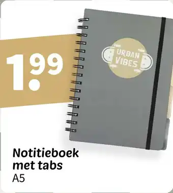 Wibra Notitieboek met tabs A5 aanbieding