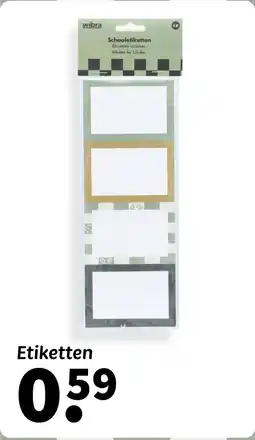 Wibra Etiketten aanbieding