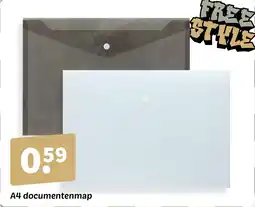 Wibra A4 documentenmap aanbieding
