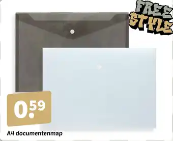 Wibra A4 documentenmap aanbieding