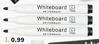 Wibra Whiteboard markers aanbieding