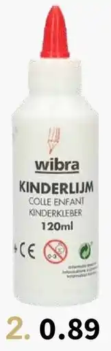 Wibra Kinderlijm aanbieding