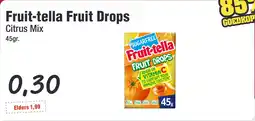 Budget Food Fruit-tella Fruit Drops aanbieding
