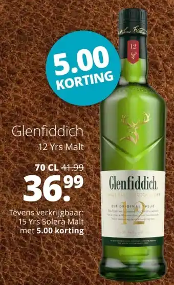 Mitra Glenfiddich 12 Yrs Malt aanbieding