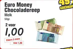 Budget Food Euro Money Chocoladereep aanbieding