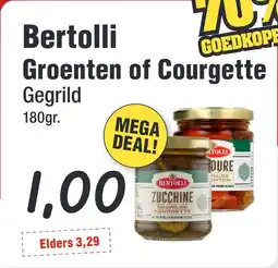 Budget Food Bertolli Groenten of Courgette aanbieding