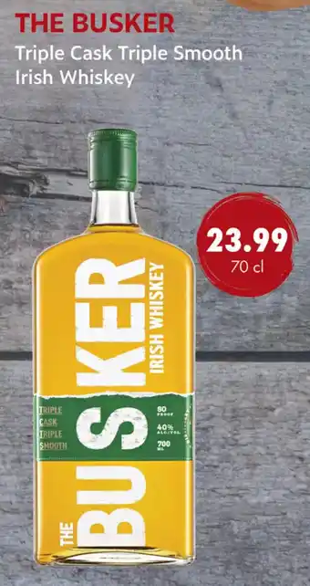 uw topSlijter The Busker Triple Cask Triple Smooth Irish Whiskey aanbieding
