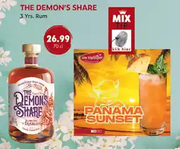 uw topSlijter The Demon's Share 3 Yrs. Rum aanbieding