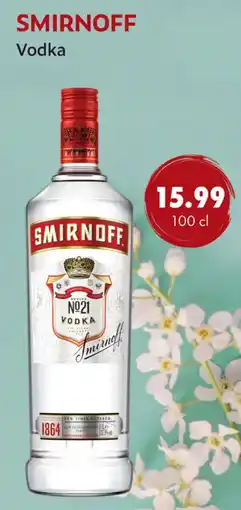 uw topSlijter Smirnoff Vodka aanbieding