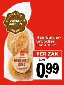 Vomar Voordeelmarkt Hamburger broodjes aanbieding