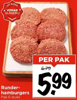 Vomar Voordeelmarkt Runder hamburgers aanbieding