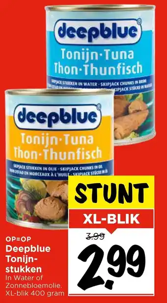 Vomar Voordeelmarkt Deepblue Tonijn stukken aanbieding