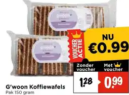 Vomar Voordeelmarkt G'woon Koffiewafels aanbieding