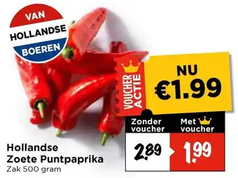 Vomar Voordeelmarkt Hollandse Zoete Puntpaprika aanbieding
