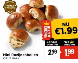 Vomar Voordeelmarkt Mini Rozijnenbollen aanbieding