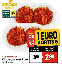 Vomar Voordeelmarkt Kipburger met Spek aanbieding