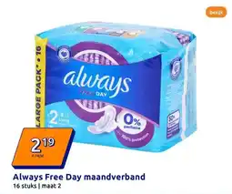 Action Always Free Day maandverband aanbieding