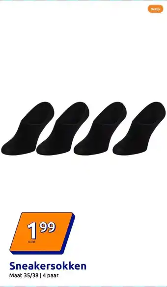 Action Sneakersokken aanbieding