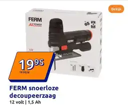 Action FERM snoerloze decoupeerzaag aanbieding