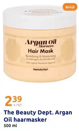 Action The Beauty Dept. Argan Oil haarmasker aanbieding