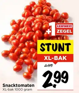 Vomar Voordeelmarkt Snacktomaten XL-bak aanbieding