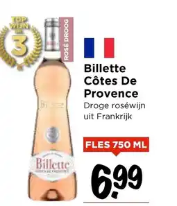 Vomar Voordeelmarkt Billette Côtes De Provence aanbieding