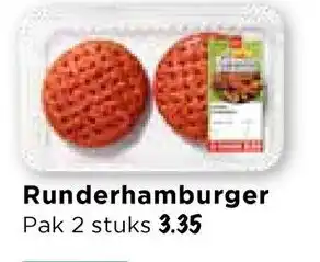Vomar Voordeelmarkt Runderhamburger aanbieding