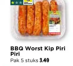 Vomar Voordeelmarkt BBQ Worst Kip Piri Piri aanbieding