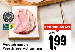 Vomar Voordeelmarkt Versgesneden Westfriese Achterham aanbieding