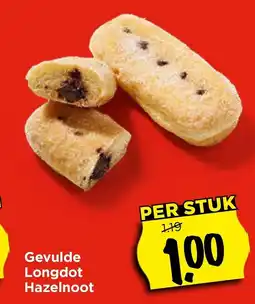 Vomar Voordeelmarkt Gevulde Longdot Hazelnoot aanbieding
