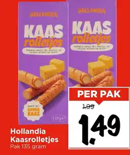 Vomar Voordeelmarkt Hollandia Kaasrolletjes aanbieding