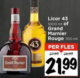 Vomar Voordeelmarkt Licor 43 of Grand Marnier Rouge aanbieding