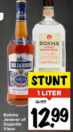 Vomar Voordeelmarkt Bokma Jenever of Dujardin Vieux aanbieding