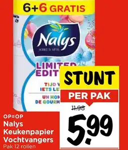 Vomar Voordeelmarkt Nalys Keukenpapier Vochtvangers aanbieding