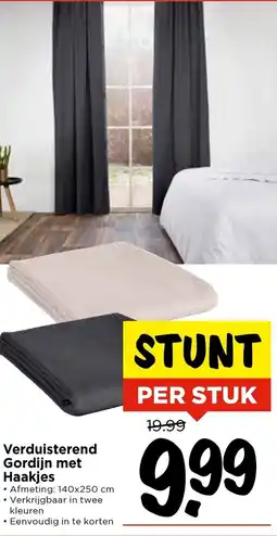 Vomar Voordeelmarkt Verduisterend Gordijn met Haakjes aanbieding