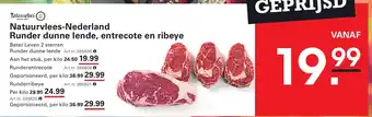 Sligro Natuurvlees Nederland Runder dunne lende, entrecote en ribeye aanbieding