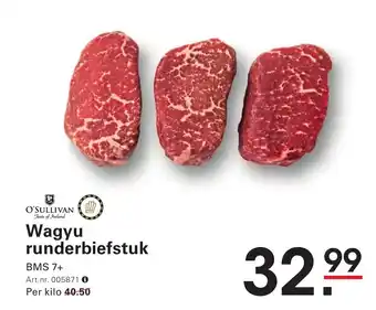 Sligro Wagyu runderbiefstuk aanbieding