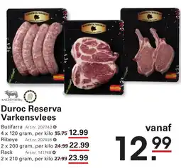 Sligro Duroc Reserva Varkensvlees aanbieding