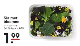 Sligro Sla met bloemen aanbieding
