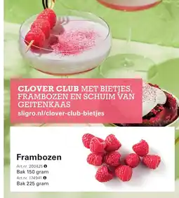 Sligro Frambozen aanbieding
