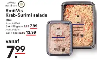 Sligro SmitVis Krab-Surimi salade aanbieding