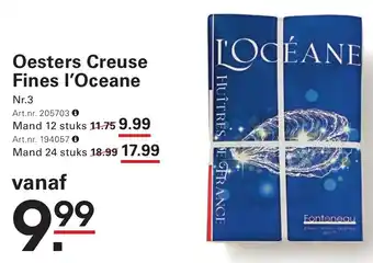 Sligro Oesters Creuse Fines l'Oceane aanbieding