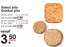 Sligro Select pita Griekse pita aanbieding