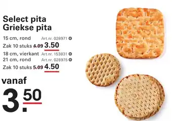 Sligro Select pita Griekse pita aanbieding