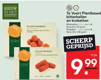 Sligro Te Voert Plantbased bitterballen en kroketten aanbieding