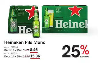 Sligro Heineken Pils Mono aanbieding
