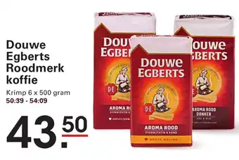 Sligro Douwe Egberts Roodmerk koffie aanbieding