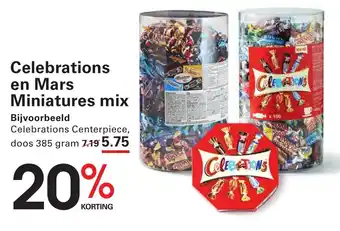 Sligro Celebrations en Mars Miniatures mix aanbieding