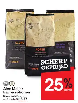 Sligro Alex Meijer Espressobonen aanbieding
