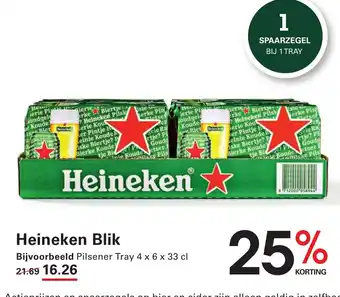 Sligro Heineken Blik aanbieding